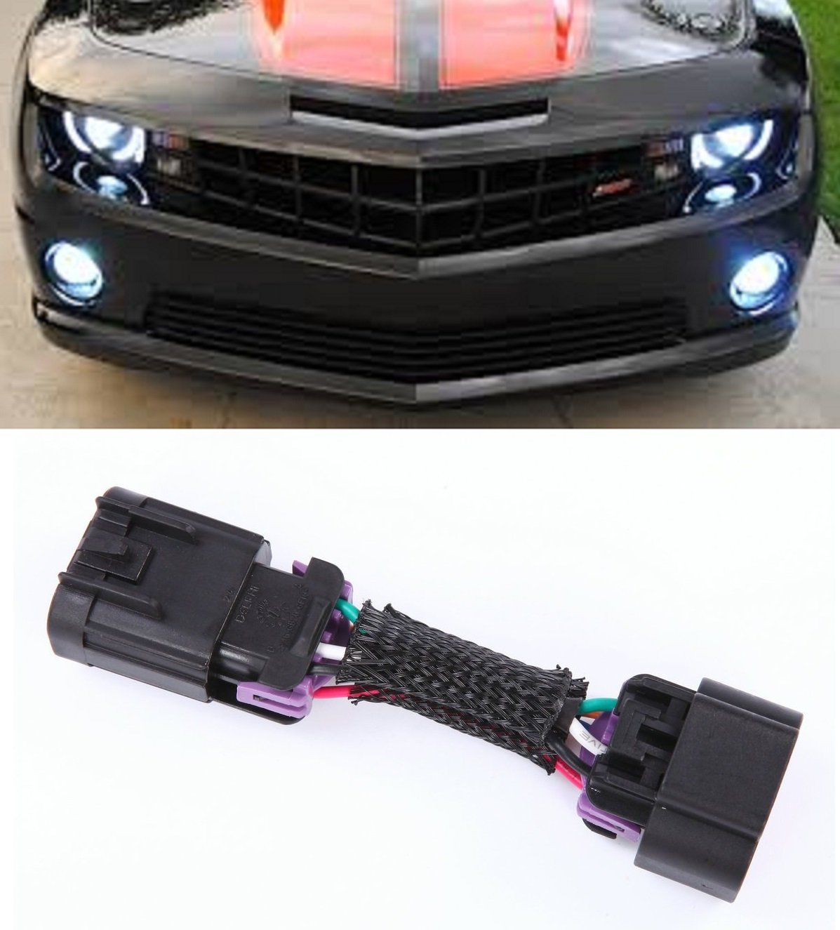 Muzzys Drl Adapter For 2010-2013 Chevrolet Camaro Drl + Headlights + Halos Harness Plug And Play Adapter Kit, Gain Control Of Your Daytime Running (Fog) Lights!